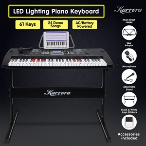 Karrera 61 Keys Electronic LED Keyboard 