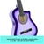 Karrera 38in Cutaway Acoustic Guitar with guitar bag - Purple