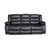 3 Seater Recliner Sofa In Faux Leather Lounge Couch in Brown