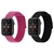 Case-Mate Nylon Sport Apple Watch Band 42-44mm - Metallic Black/Pink