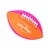 Inflated Contrast Color Neoprene American Football - Pink