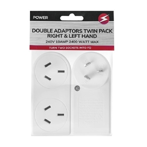 2pack H Style Double Adapter Right & Lef