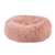 Plush Donut Faux Fur Calming Pet Nest - Salmon Pink - L