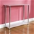 Odyssey Console Table / White Frosted Glass/Chrome Frame