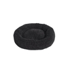 Charlie’s Pet Calming Chenille Plush Round Pet Bed - Charcoal - Medium