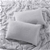 Natural Home Classic Pinstripe Linen Quilt Cover Set Single Bed White/Navy