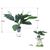 70cm Faux Artificial Home Decor Potted Lily Plant Indoor Flower OfficeGreen