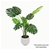 120cm Faux Artificial Potted Monstera Plant Real Looking Vivid Turtle Leaf