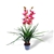 100cm Faux Artificial Cymbidium Orchid Plant Home Decor Real Touch Life RED
