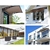 Instahut Window Door Awning Door Canopy Patio Cover Shade 1.5mx4m DIY BR