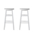 Artiss 2 x Wooden Bar Stools Dining Chairs Kitchen White Barstools