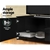 TV Cabinet Entertainment Unit Stand High Gloss Furniture 205cm Black