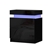 Artiss Bedside Tables Side Table RGB LED High Gloss Nightstand Black