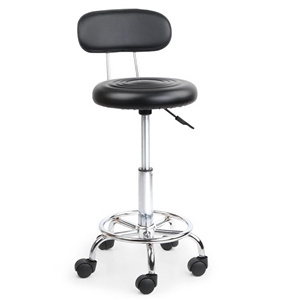 Artiss PU Leather Swivel Chair with Back