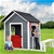 Keezi Kids Cubby House Outdoor Pretend Play Bench Wooden Playhouse