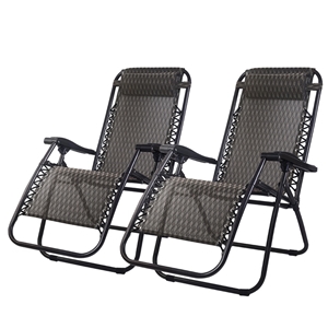 Gardeon Zero Gravity Chairs 2PC Reclinin