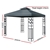 Instahut Gazebo 3x3m Party Marquee Outdoor Event Tent Iron Art Canopy Grey