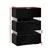 Artiss Bedside Table Side Unit RGB LED Lamp 3 Drawers Nightstand Gloss