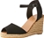 SANDLER Women`s Aloha Fashion, 9cm wedge heel, Color: Black, Size: 12 AU (4