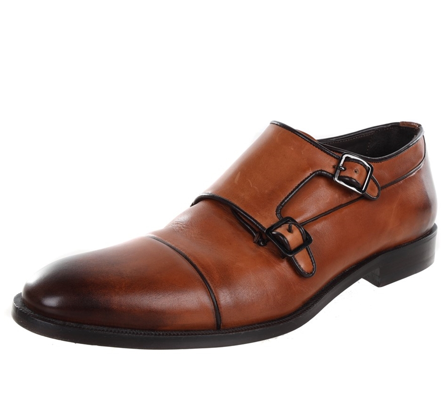 CANALI Men`s Monkstrap Shoes, Colour: Brown, Size 43 EU/ 8 1/2 UK