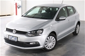 Unreserved 2015 Volkswagen Polo 66TSI 6R Auto Hatchback