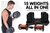 2x Powertrain 24kg Adjustable Dumbbells w/ Stand and Exercise Bench