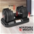 2x 20kg Powertrain Adjustable Home Gym Dumbbells w/ 10433 Adidas Bench