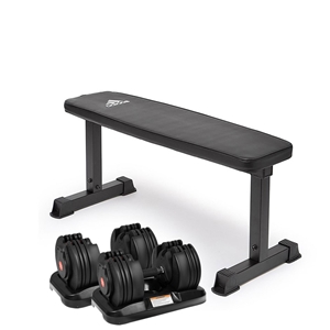 2x 20kg Powertrain Adjustable Home Gym D