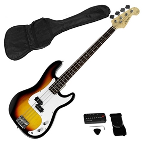 Karrera Electric Bass Guitar Pack - Sunb