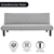 Sarantino 3 Seater Futon Modular Linen Sofa Bed Couch - Light Grey