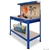 2-Layered Work Bench Garage Storage Table Tool Shop Shelf Blue