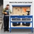 3-Layered Work Bench Garage Storage Table Tool Shop Shelf Blue