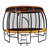 Kahuna Trampoline 12 ft with Basket ball set and Roof-Orange
