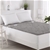Dreamaker Bamboo Charcoal Quilted Electric Blanket Grey Queen Bed