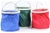 3 x Collapsible Buckets, 11Ltr, Red, Blue, Green. Buyers Note - Discount Fr