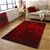 Designer Wool Rug Autumn Red Black 225x155cm