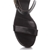 Jil Sander Women's Black Leather Woven Wedge Shoes 12cm Heel
