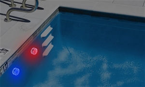 2 pcs Underwater Light Waterproof LED RG
