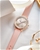 SK Women Fashion & Elegant watch Miyota Pink Leather Bracelet SK0146 Pink