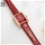 SK Women Fashion & Elegant watch Miyota Red Leather Bracelet SK0151 Red