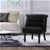 Artiss Linen Fabric Occasional Accent Chair - Black