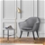 Artiss Armchair Accent Chair Retro Wooden Single Sofa Velvet Seat Grey