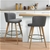 Artiss 2x Wooden Bar Stools Modern Bar Stool Kitchen Dining Cafe Charcoal