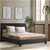 Artiss Double Bed Frame Base Mattress Fabric Wooden Charcoal VANKE