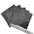 5pcs - (10cm x 10cm) Black Square Lambskin Leather Piece