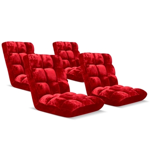 SOGA Floor Recliner Folding Lounge Sofa 