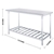 SOGA Commercial Catering Kitchen S/S Prep Work Bench Table 120*70*85cm