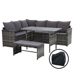 Gardeon Outdoor Furniture Dining Sofa Se