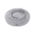 Charlie's Pet Faux Fur Fuffy Calming Pet Bed Nest - Silver - Large