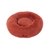 Charlie's Pet Faux Fur Fuffy Calming Pet Bed Nest - Terracotta - Small